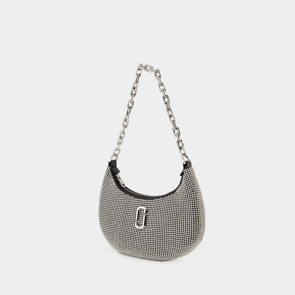 MARC JACOBS The Small Curve Shoulder Bag - Mesh - Silver